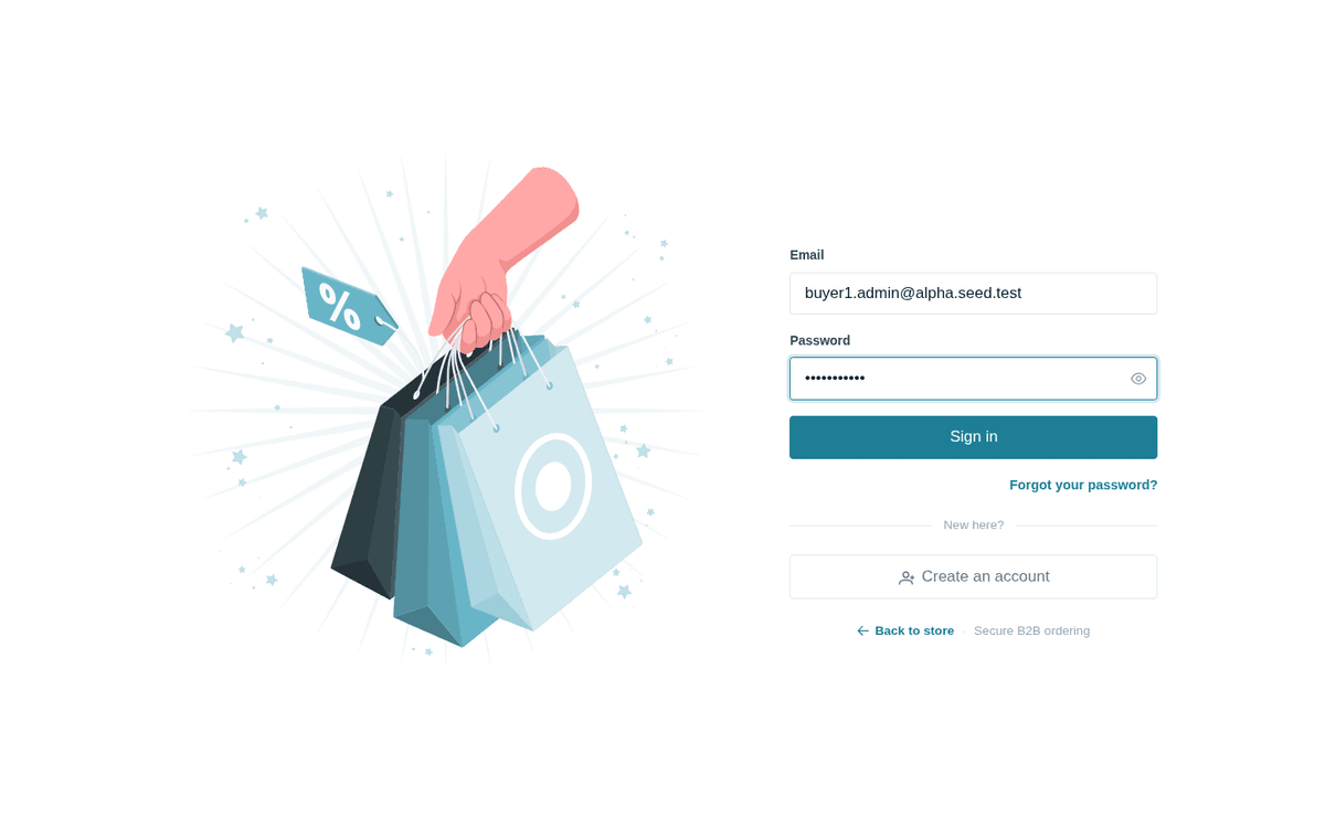 Figure: Enter your work email and password, then press Sign in